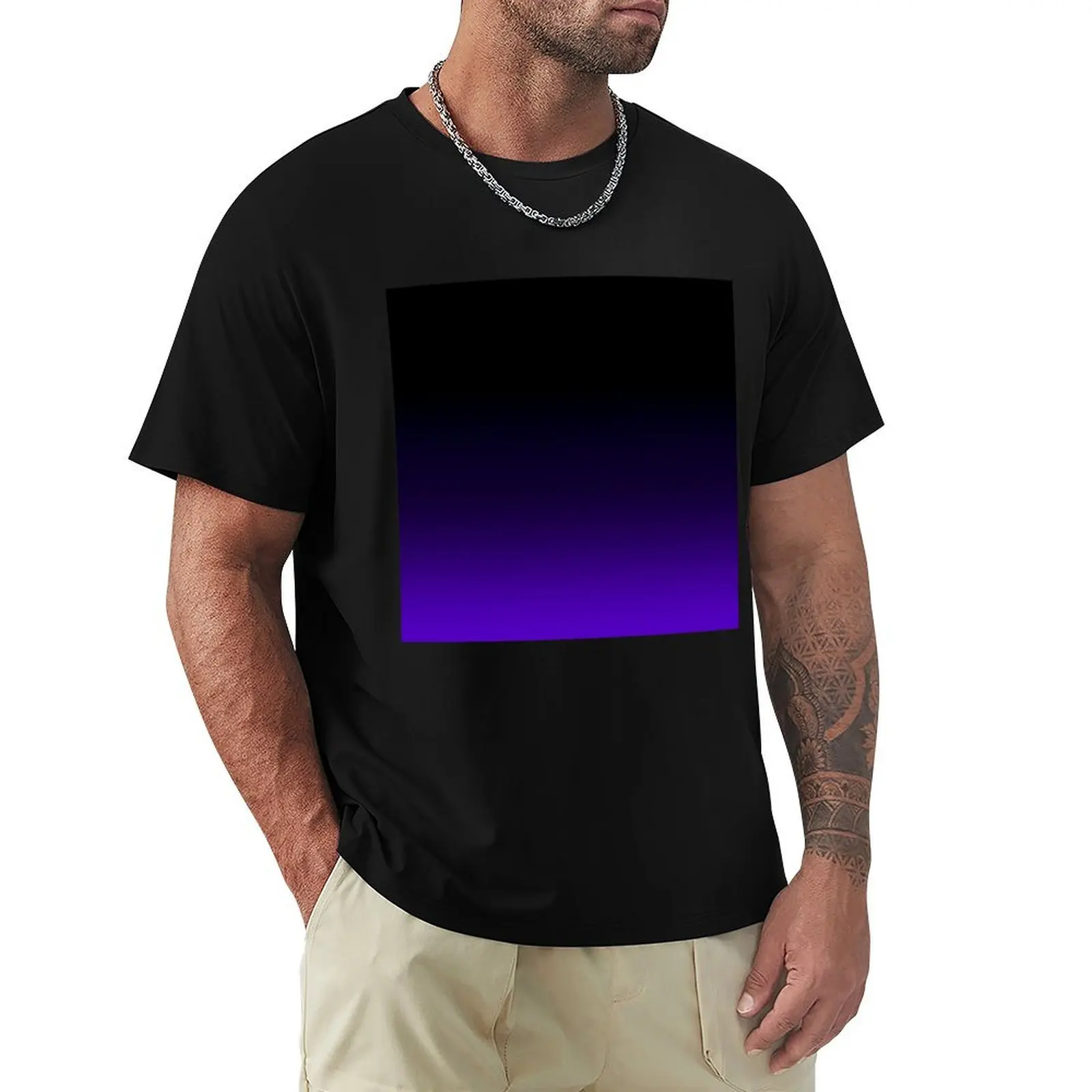 

Black/Purple Gradient T-Shirt T-shirts man graphic t shirts luxury clothes men