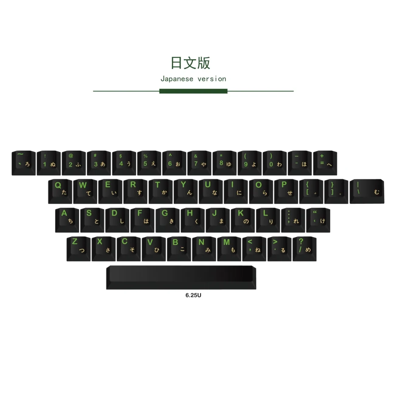 Perfil de cor verde cereja japonês do tiro triplo do dobro pbt dos keycaps do semicondutor chreey 129 chaves pbt para o teclado mecânico