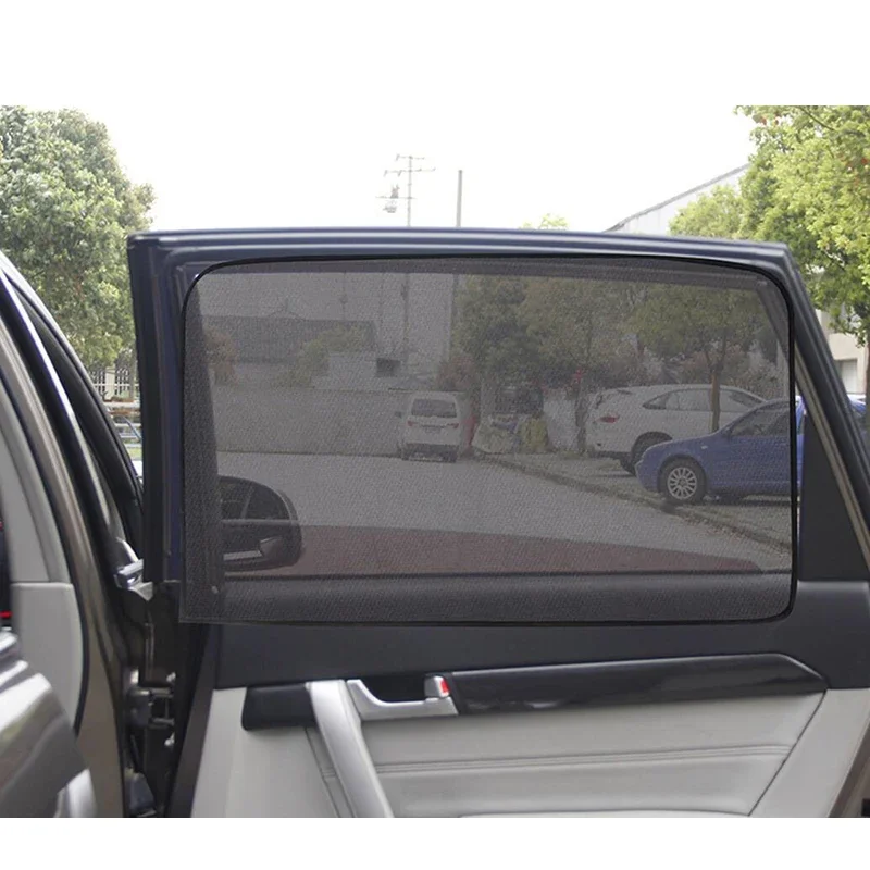 Magnetic Mount Car Side Window Sunshade Sun Visor 80X50cm Dense Mesh Blind Sun Shades Universal Front Rear Windows Net Blinds 