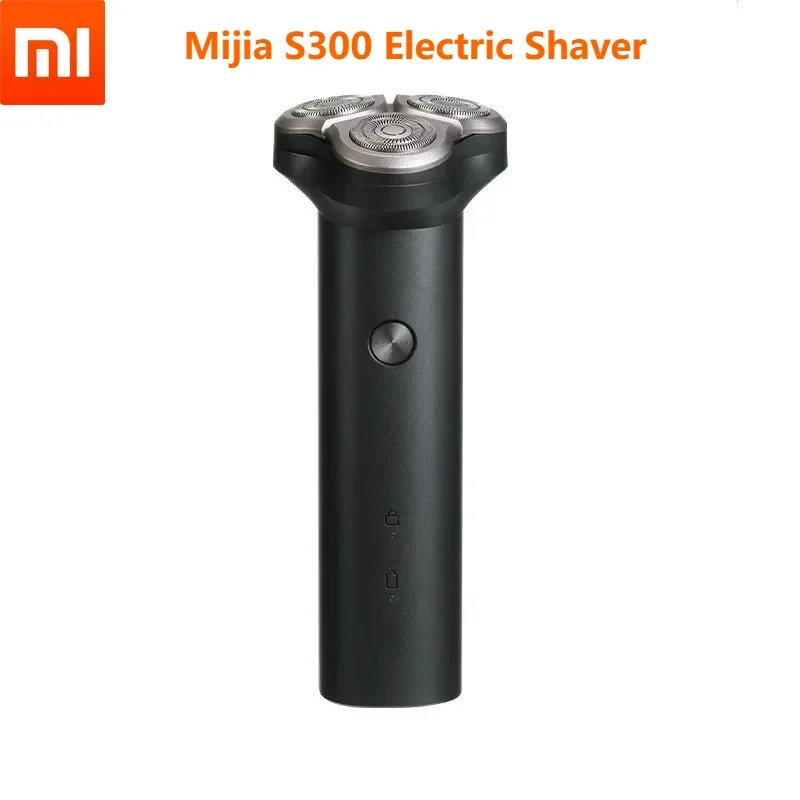 الأصلي Xiaomi Mijia S300 ماكينة حلاقة كهربائية مزدوجة القاطع الأسود ثلاثية الأبعاد القشرة العائمة رئيس IPX7 مقاوم للماء نوع-C شاحن