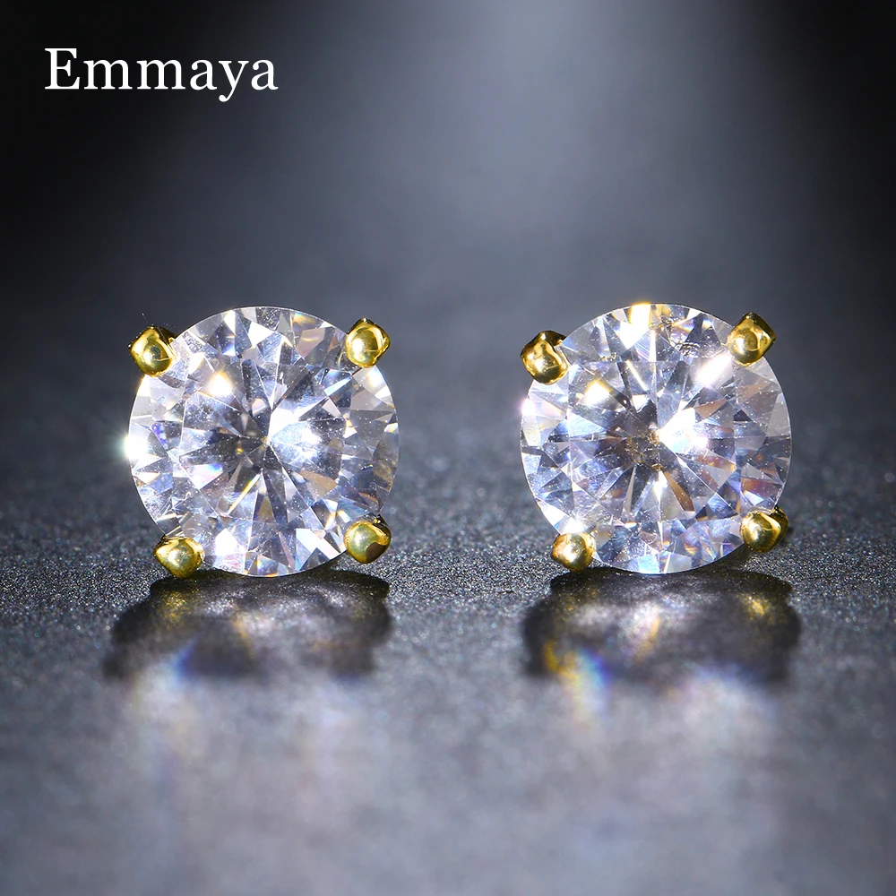 Emmaya Hot Sale Charming Cubic Zircon Earring Simplicity Style Wedding Party Noble Dress-Up For Female Exquisite Ornament