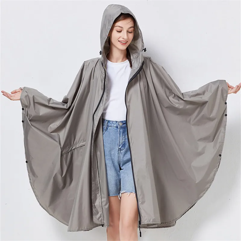 

Waterproof Raincoats for Men and Women, Gray, Beige, Navy, Black, Raincoats, Outdoor Hiking, Trench Poncho, Cloak, Chubasqueros