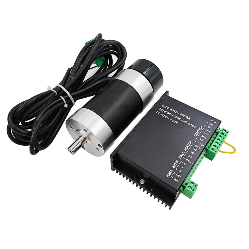 48V 500W Brushless DC Spindle Motor ER11 Built-in Hall Sensor with 57mm ClampBracket - PrecisionMachiningTool forCNC Enthusiasts