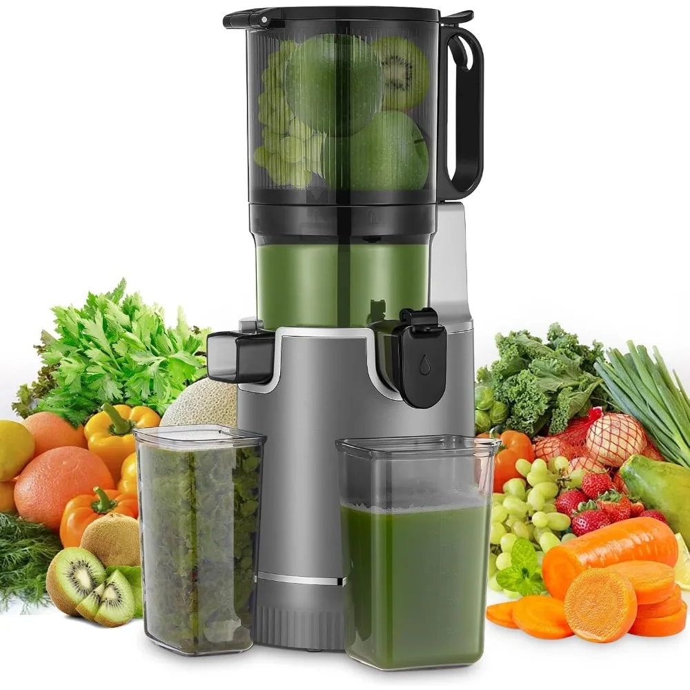 

Juicer Machines, 5.4 Extra Large Feed Chute Fit Whole Fruits & Vegetables, Slow Masticating Cold Press Juicer Easy to Clean, 250