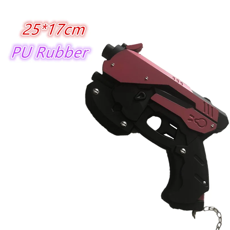 

1:1 Cosplay Game OW D. va Revolvers Weapon Gun Safety PU Gift Outdoor Toy Rubber No Shooting