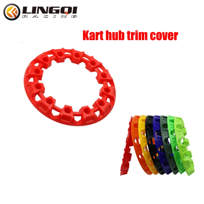 

LINGQI RACING Motorcyle 10 Inch Wheel Trim Hub Plastic Cover Tires Protection Decor Rim For Go Kart ATV Dune Buggy Accessories