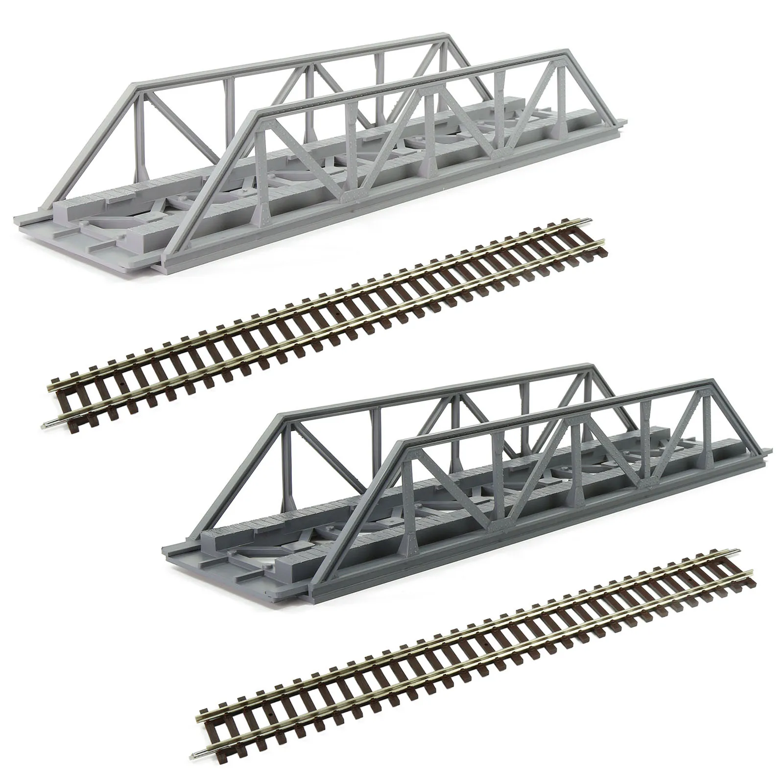 Evemodel HO Scale 1:87 Model Truss Bridge Single-Track Kit for Model Railroad QLF32 (Not Assembled)