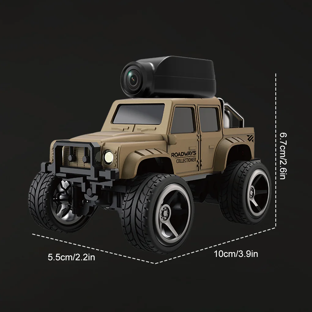KF32 Mini RC Car High Speed Racing Vehicle 1/64 2.4G Reomte Contorl With 720P FPV Camera Wifi APP Control  Toy Gift For Kids
