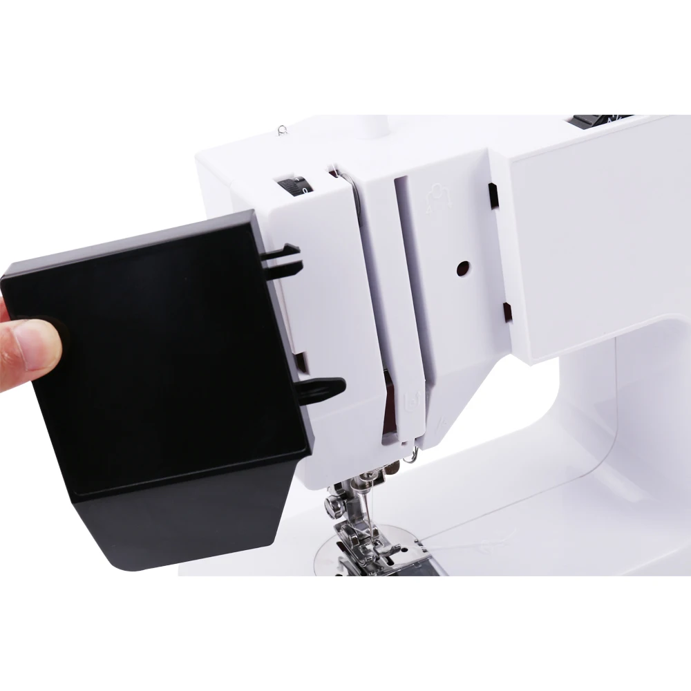 Sewing Machine Portable Handy Mini Replaceable Presser Foot 40 Stitches Overlock Knitting Start Button Electrec With Pedal Table