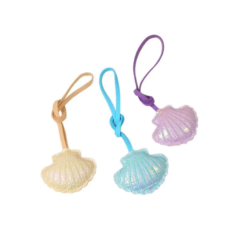 Sommerliche Hängedekoration Muschel-Schlüsselanhänger für Frauen und Mädchen, Schlüsselring-Anhänger zur Handtaschendekoration, DIY-Schmuckgeschenke – Detail 1