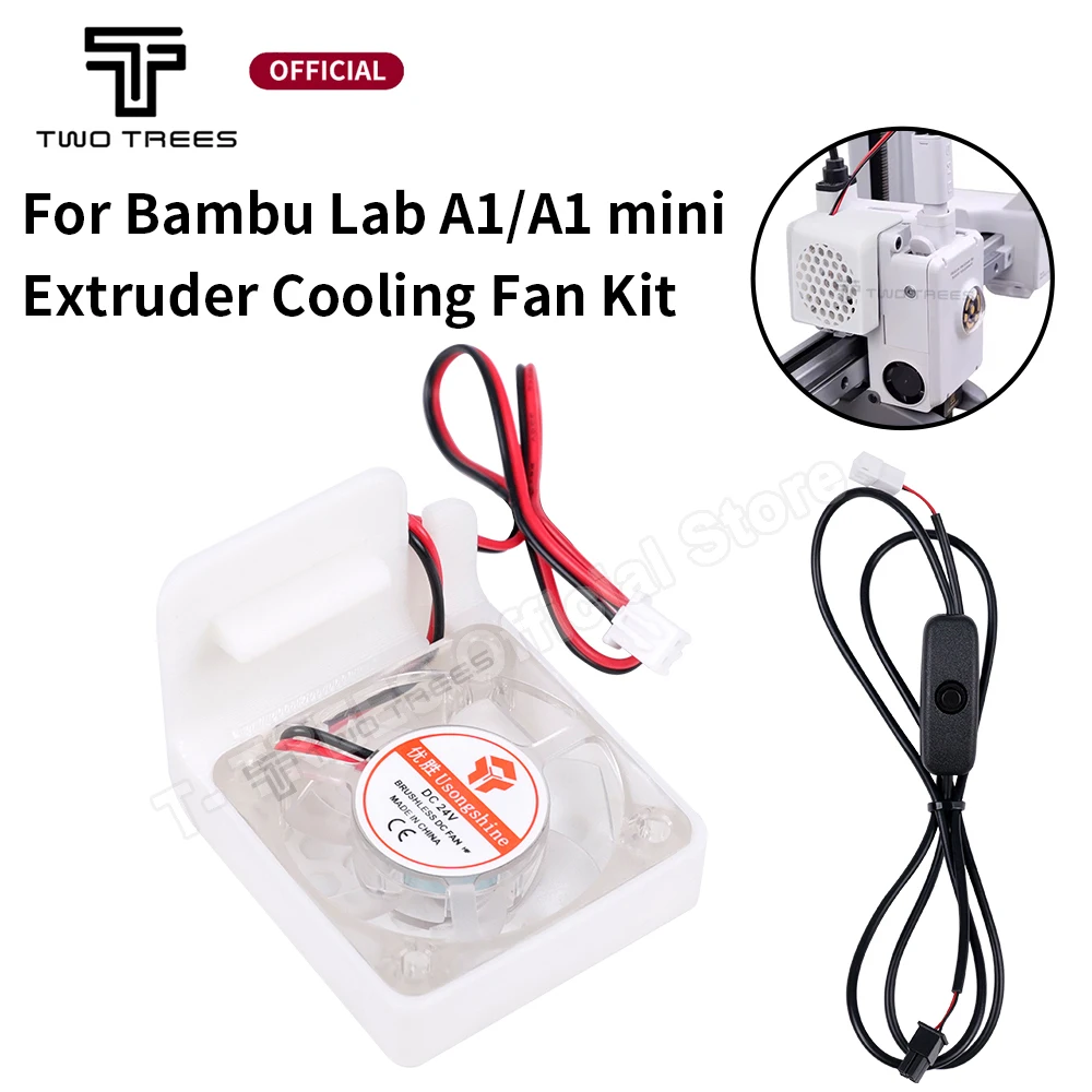 Extruder Motor Cooling Fan Expand Kit Fast Cooling Extruder Heat Sink 3D Printer Part For Bambu Lab A1/A1 mini Extruder Radiator