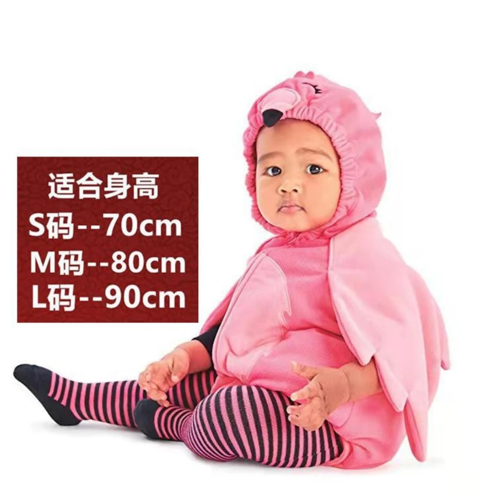 Unisex Baby Animal Costume Winter Autumn Hooded Romper Halloween Cosplay Jumpsuit Outfits Strawberry Pig Fruit Bird Outfits