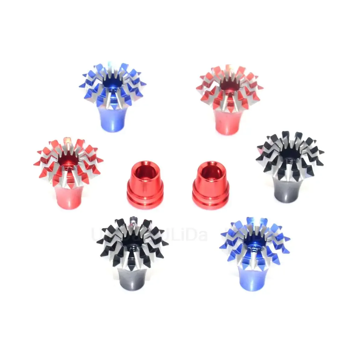 1Pair FRSKY 3D M3 M4 CNC Aluminum Gimbal Stick Ends Anti-slipping Cap Grand Lotus for Taranis Q X7 X9D Plus Radio Transmitters