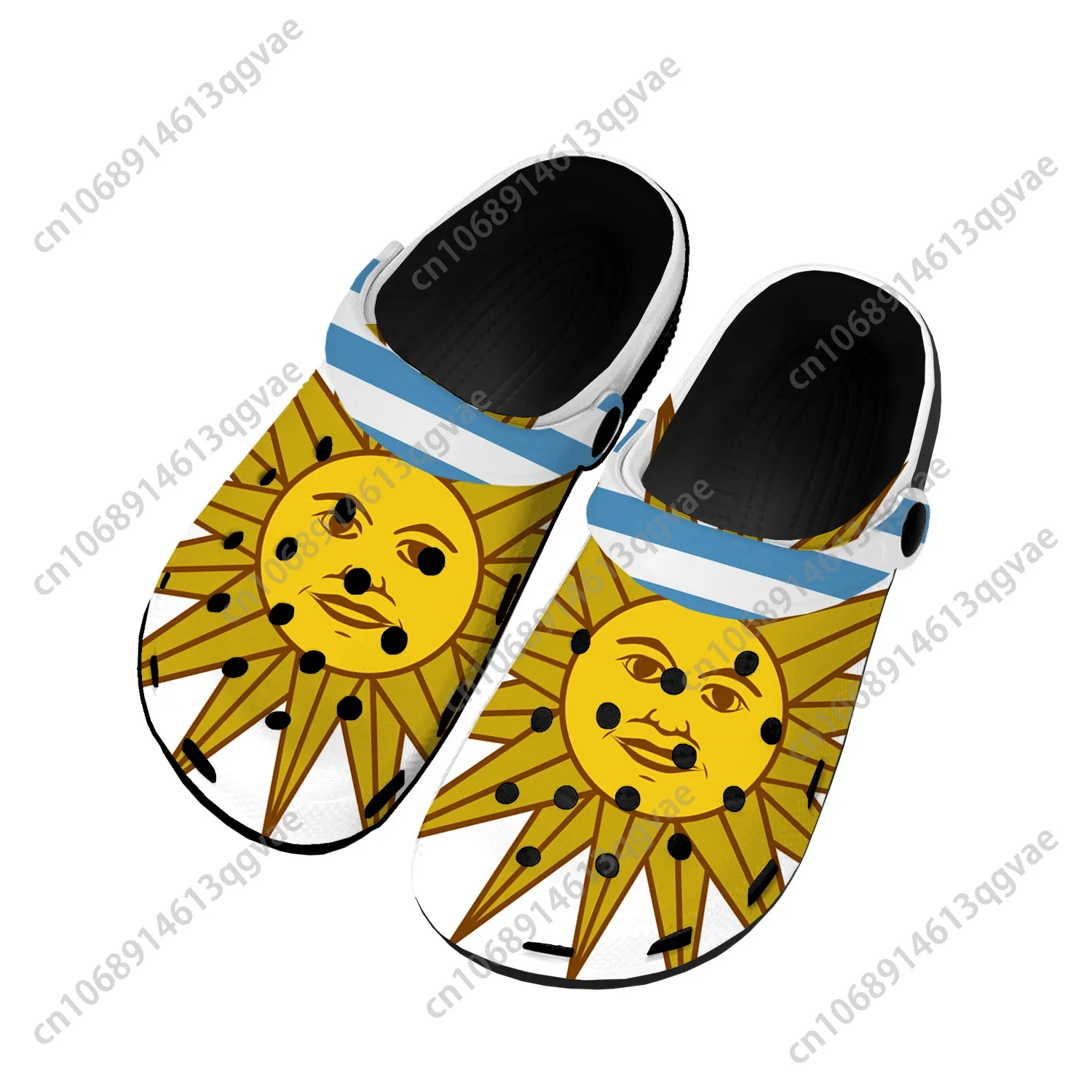 

Uruguayan Flag Home Clogs Custom Water Shoes Mens Womens Teenager Uruguay Shoe Garden Clog Breathable Beach Hole Slippers