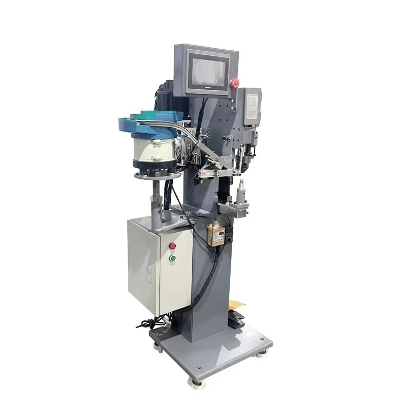 Jiuzhou JZ-989WS-1 Safety Protection PLC-controlled 220V Automatic Shoe Buckle Riveting Machine 1 Year Warranty Field Boots Grey