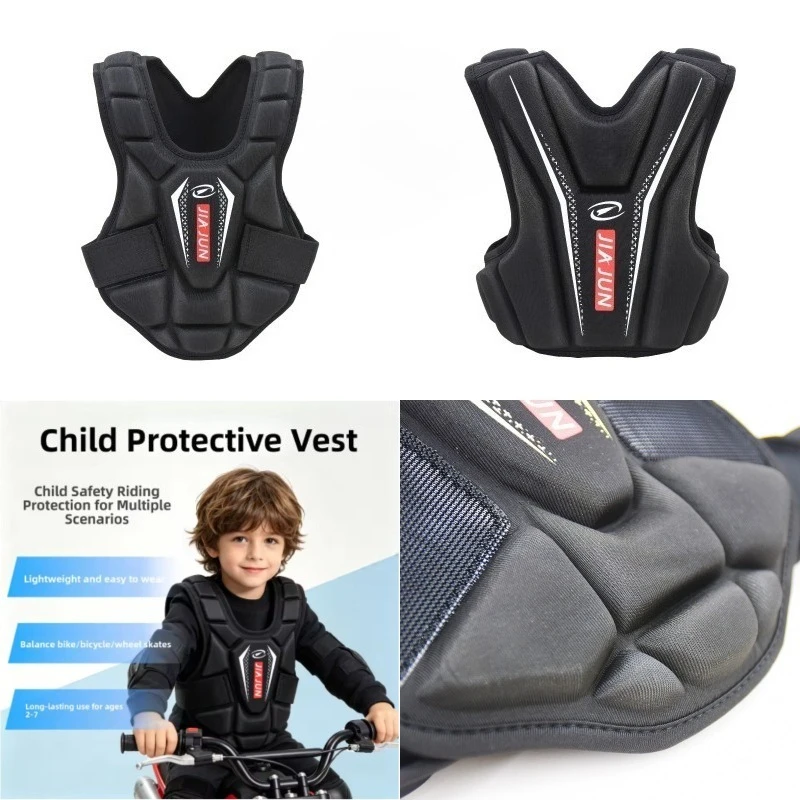 qikui-newly-kids-chest-vest-kids-motocross-waistcoat-motorcycle-chest-back-vest-for-roller-skating-soccer-football-1pcs