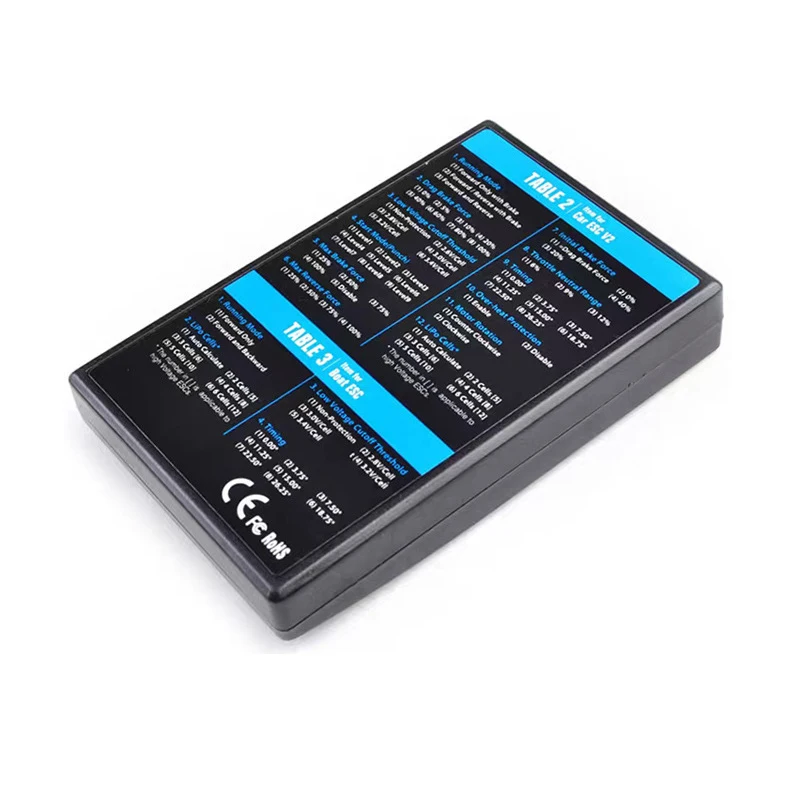HOBBYWING ESC LED Program Card Box for Platinum V1/V2 FlyFun V5 XeRun EzRun QuicRun SeaKing Series Brushless Aircraft Car ESC