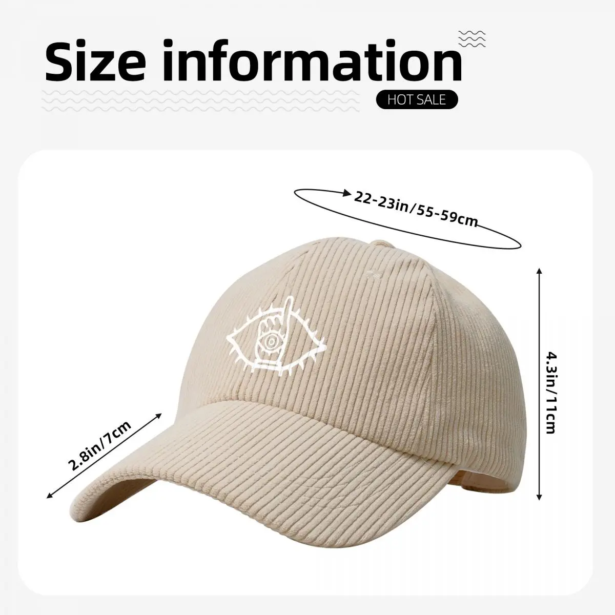 20Th Century Boys Friend Unisex Corduroy Baseball Cap