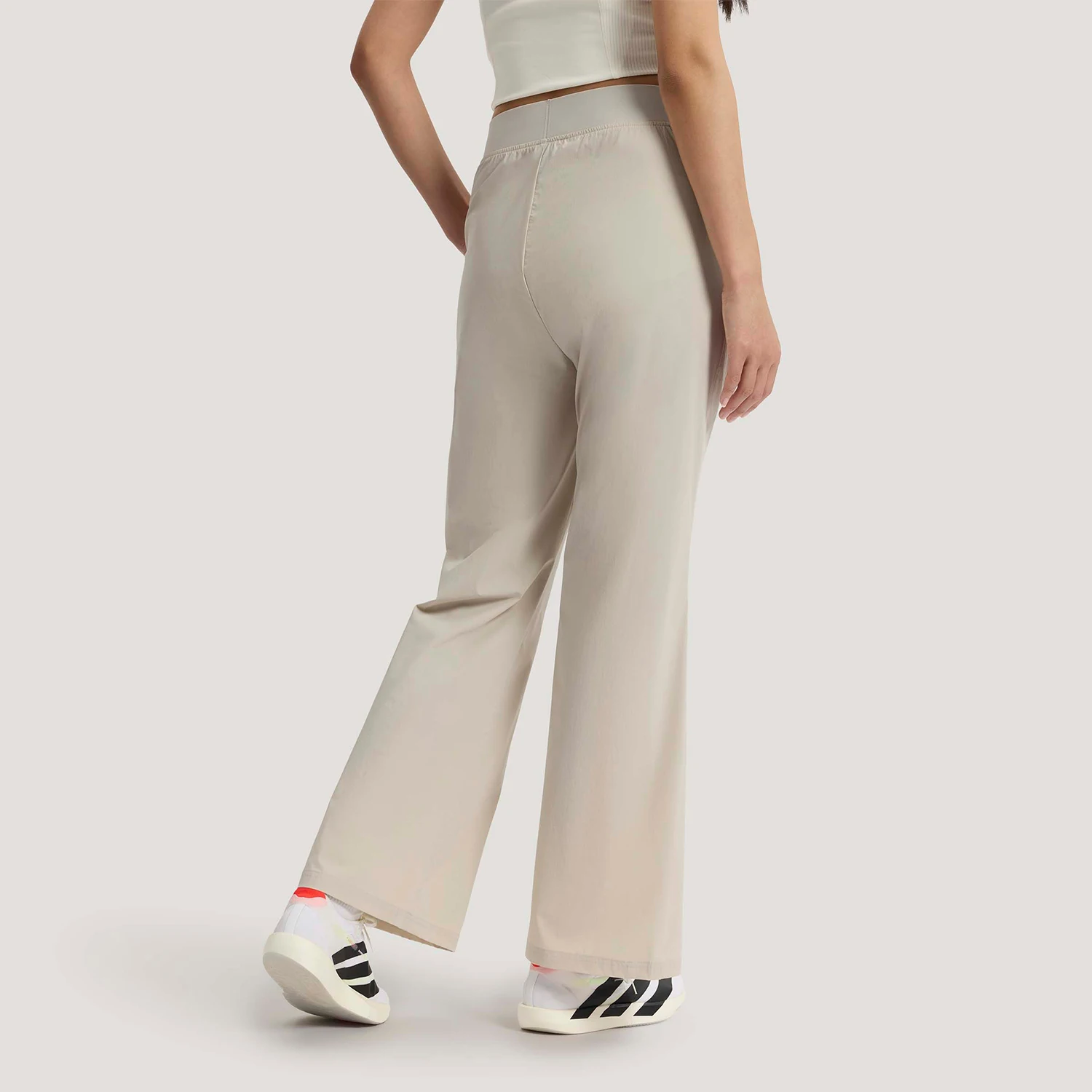 Adidas Authentic Women's High-Waist Fashion Casual Cool Micro-Flare Pants KH2623