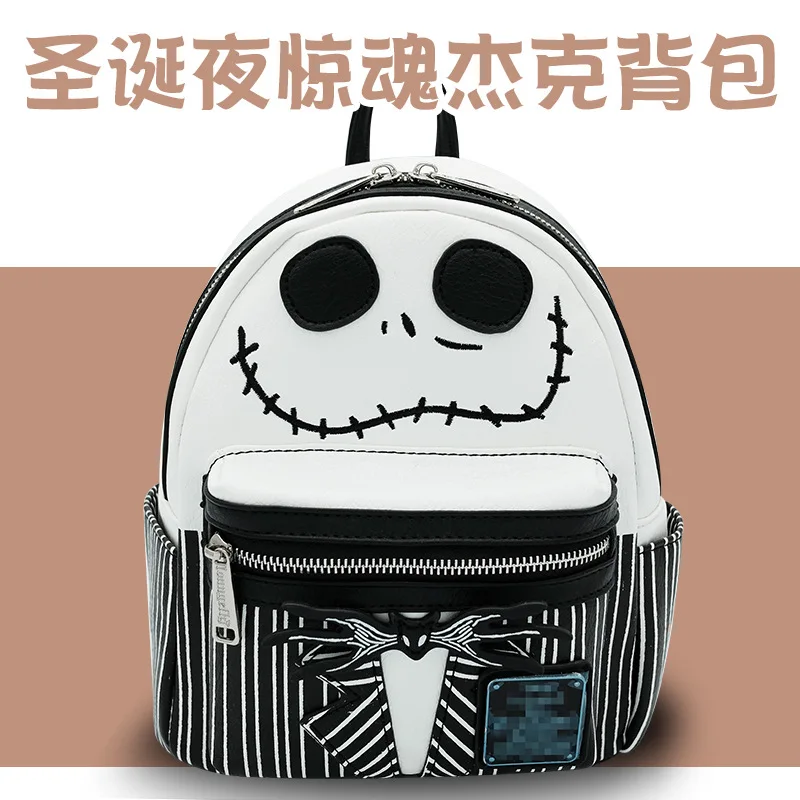 Disney The Nightmare Before Christmas Jack Skellington Mini Backpack For Women Halloween Decorative Backpack