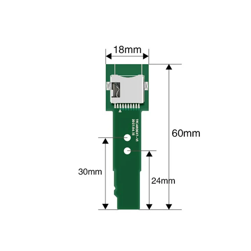 مجموعة بطاقات الذاكرة Micro SD TF مع محول تمديد ذكر إلى أنثى لأجهزة الكمبيوتر المحمولة MP3 MP4 GPS - أدوات اختبار موصل PCBA