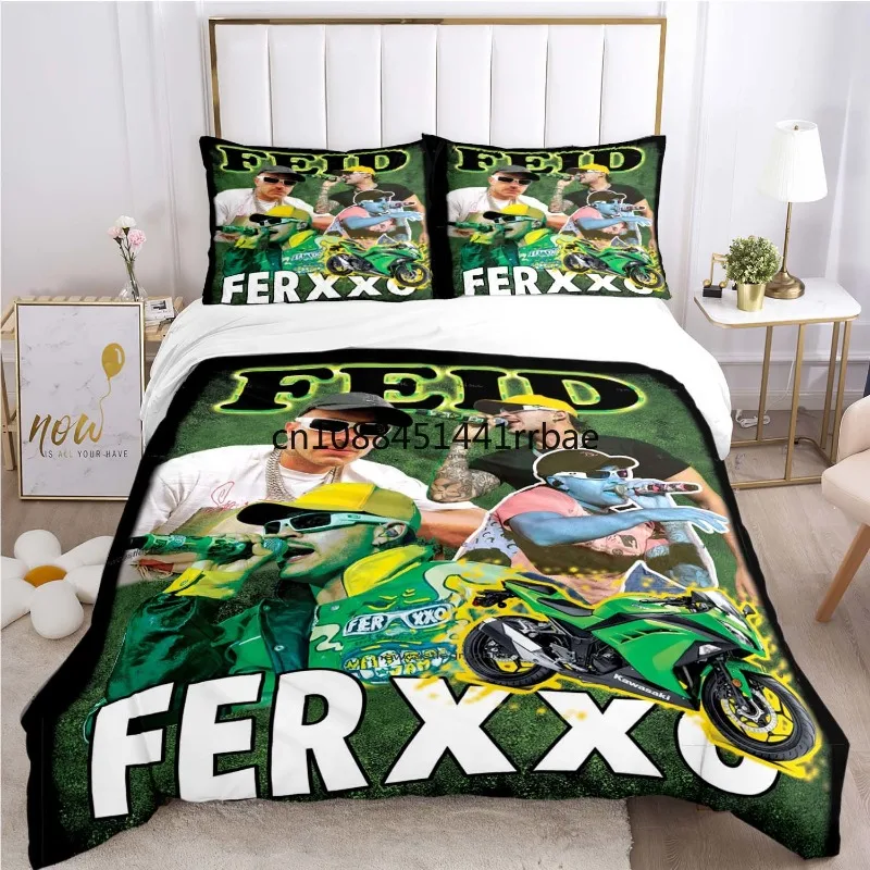 

Band FF-Feid F-erxxo Children Duvet Cover Set Printed Bedding Set Double Queen King Size 2/3pcs,Bettbezug