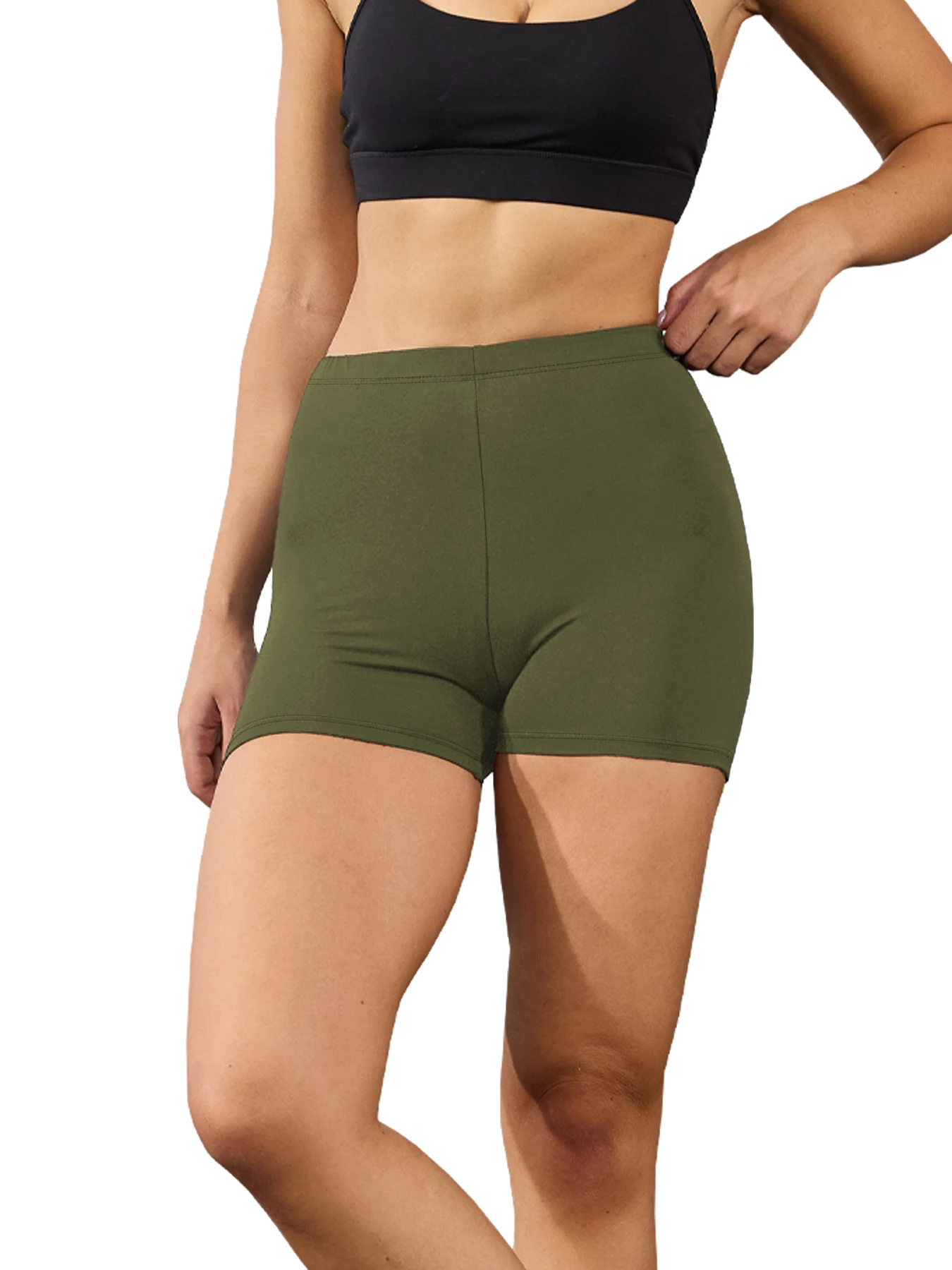 Damskie spodenki do jogi, biegania i jazdy na rowerze, super miękkie, wysoce elastyczne, nie prześwitujące, do ćwiczeń, na rower, do siłowni, odzież sportowa
