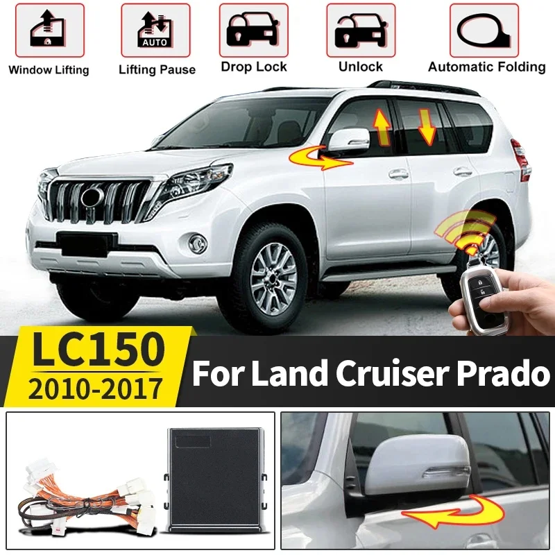 LHD/RHD Auto Window Closer Rearview Mirror Fold OBD Module Accessories For Toyota Land Cruiser 150 Prado LC150 J150 2010-2017