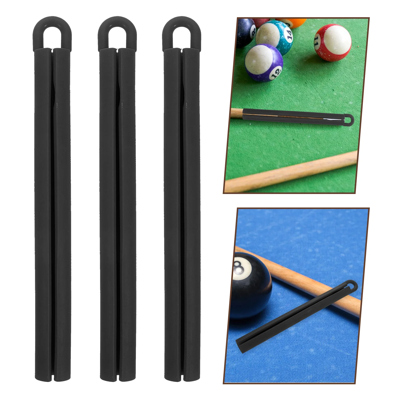 5 Pcs Billiard Cue Lifter Pool Hanger Display Stand Club Billiards Accessories Chalk Stick Rubber Hanging Clamp