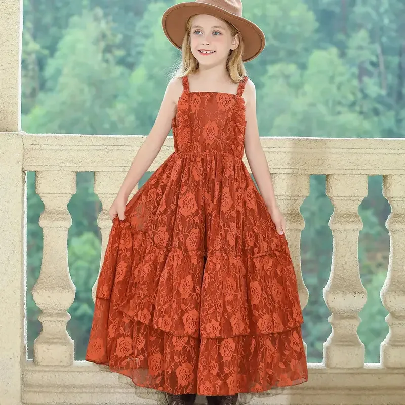 

COSda@Eu's SWIND Girls Summer Dress Vintage Plated Piano Dress for Girls Holiday Dance Clothes Breathable Toddler Girls Boho Dre