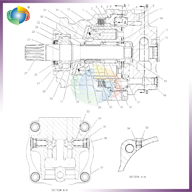 CA1211577 121-1577 1211577 SWING MOTOR SEAL KIT FOR CAT E322B E325B E325BL E330B E330BL M325B W330B