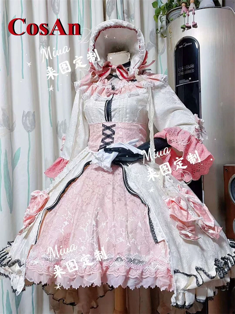 CosAn-Disfraz de Arknights Eyjafjalla, dulce y hermoso vestido de Lolita, ropa de juego de rol para fiesta de actividades