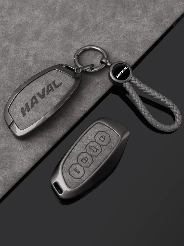 Legierung Auto Schlüssel Fall Abdeckung für Great Wall Haval H6 2024 H9 2024 H2 M6 Cool Dog Plus Eule Drachen MAX F7 F7X F7H H8 H3 Zubehör – Detail 1