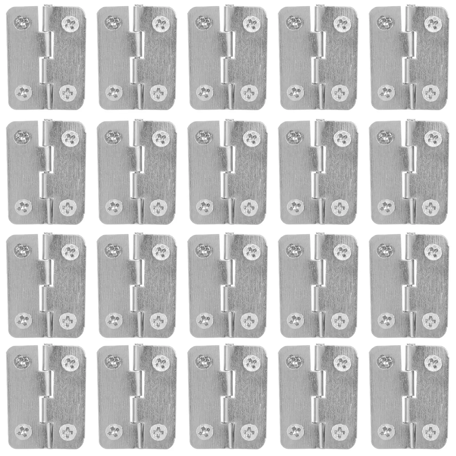 

20Pcs 1.2inch Mini Hinge Small Hinges Hardware Iron Folding Hinges for Wooden Box Bird House Cabinet Connectors