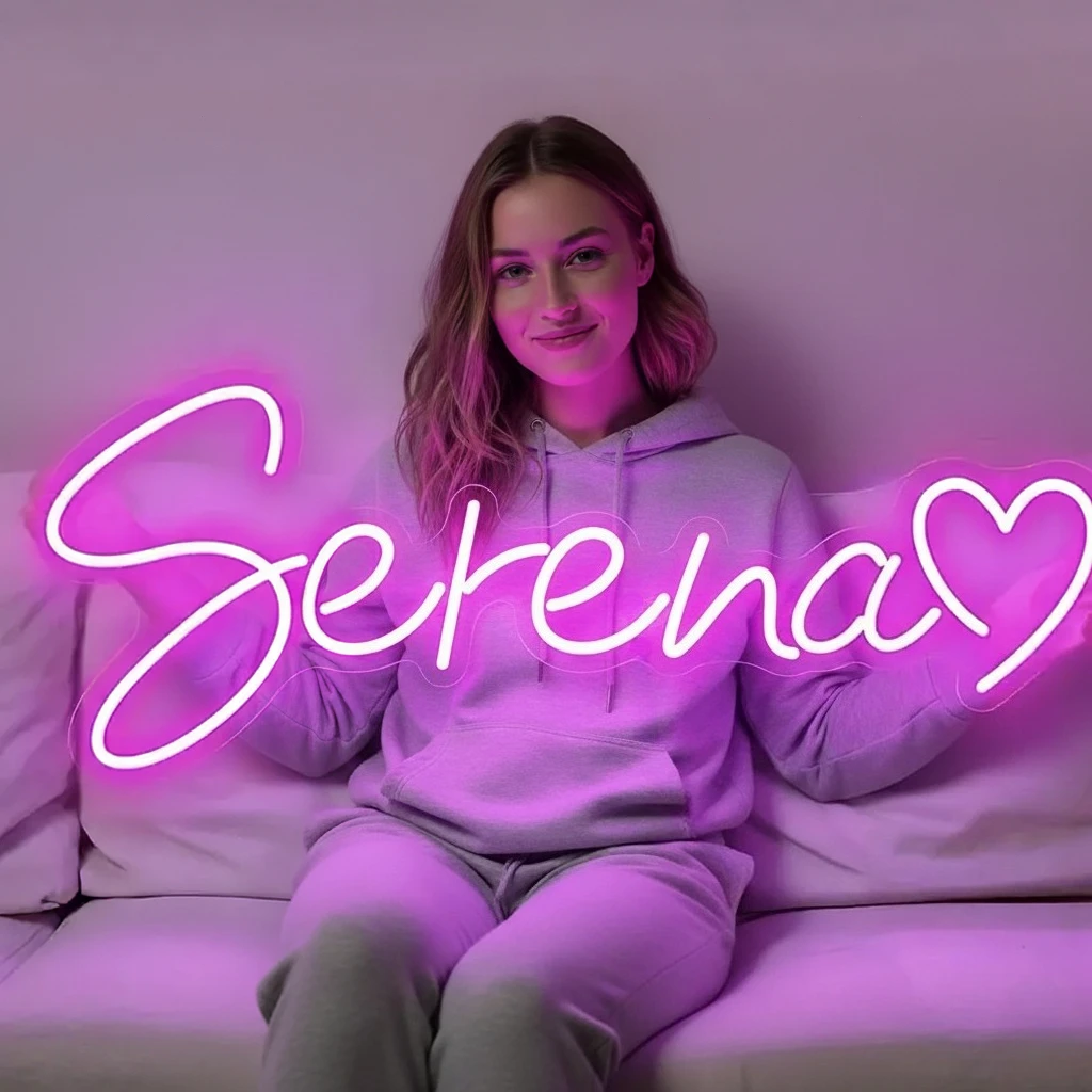 Custom Name LED Neon Sign - Adjustable Brightness Night Light, USB Powered Ideal for Birthday Wedding & Bedroom Wall Lighting