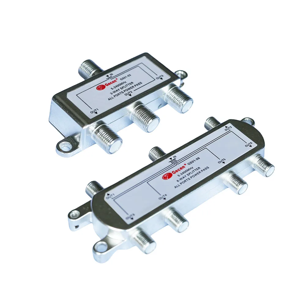 6-Way Satellite Splitter Multiswitch Satellite Satellite Receiver 5-2400Mhz 3 Way Satellite Splitter for SATV CATV