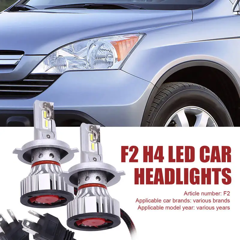 

F2 H4 LED Car Headlight LED Canbus 72W 12000Lm 6500K Auto Headlamp Fog Light Bulbs