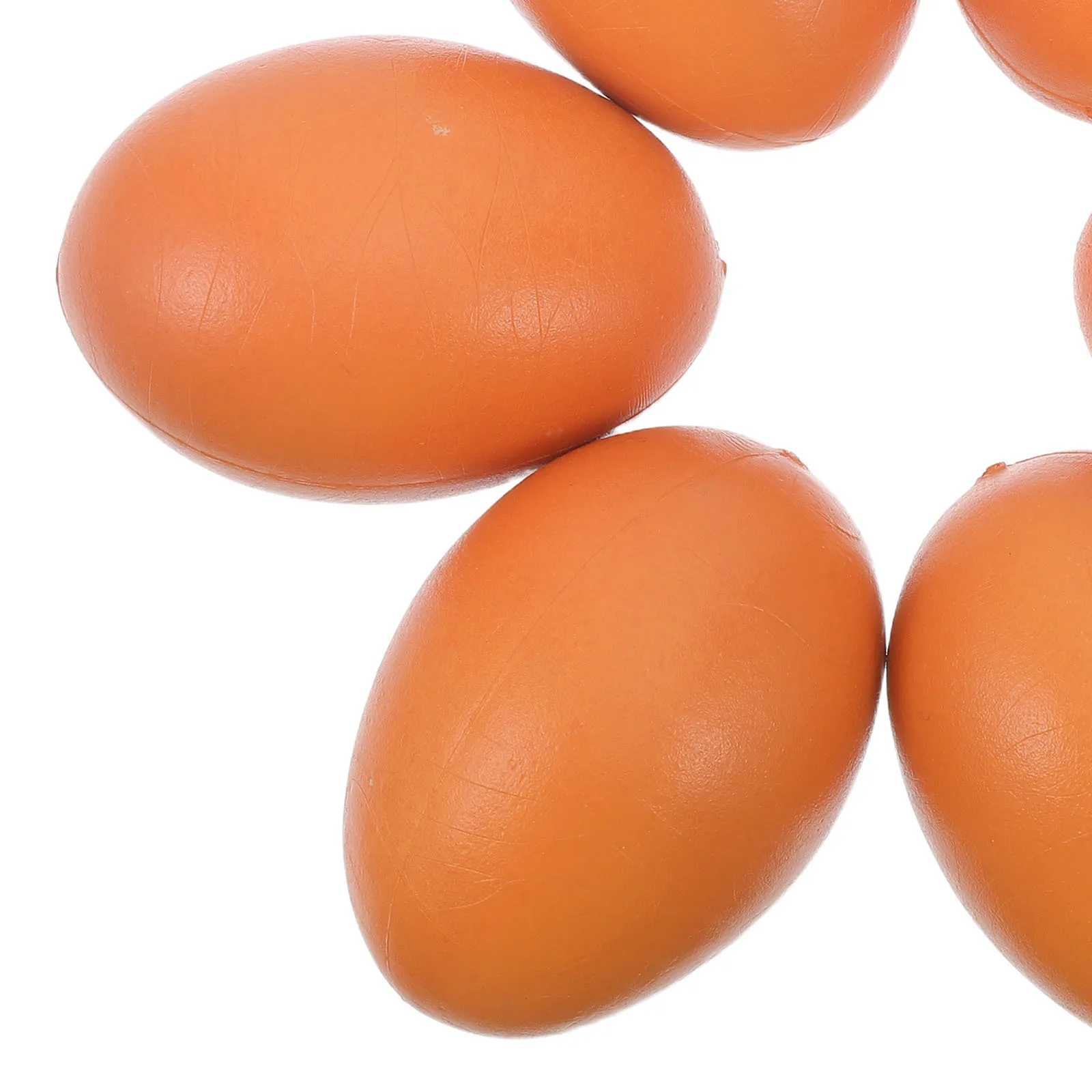 ไข่อีสเตอร์เพ้นท์สี 6 ชิ้น ไข่พลาสติกเรียบสำหรับงานฝีมือ ของตกแต่งงานประดิษฐ์ ของตกแต่งงานปาร์ตี้ ของตกแต่งบ้าน