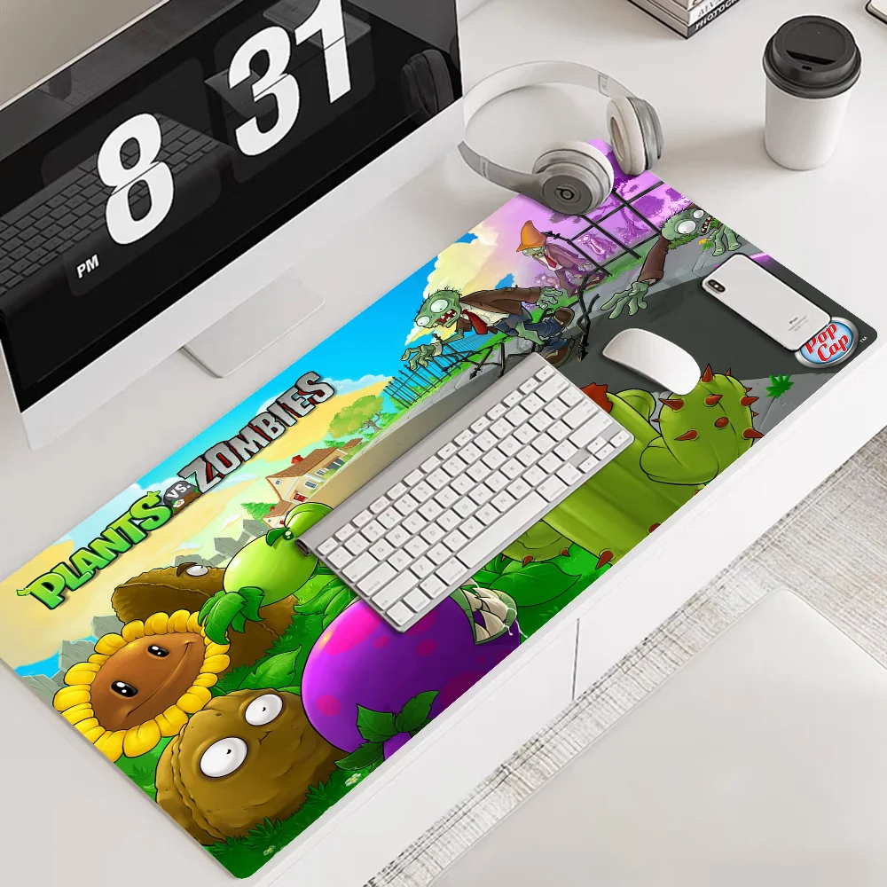 Game P-Plants-vs-Zombies Your Own Mats Keyboards Mat Rubber Gaming Mousepad Desk Mat Size For Game Keyboard Pad For Gamer