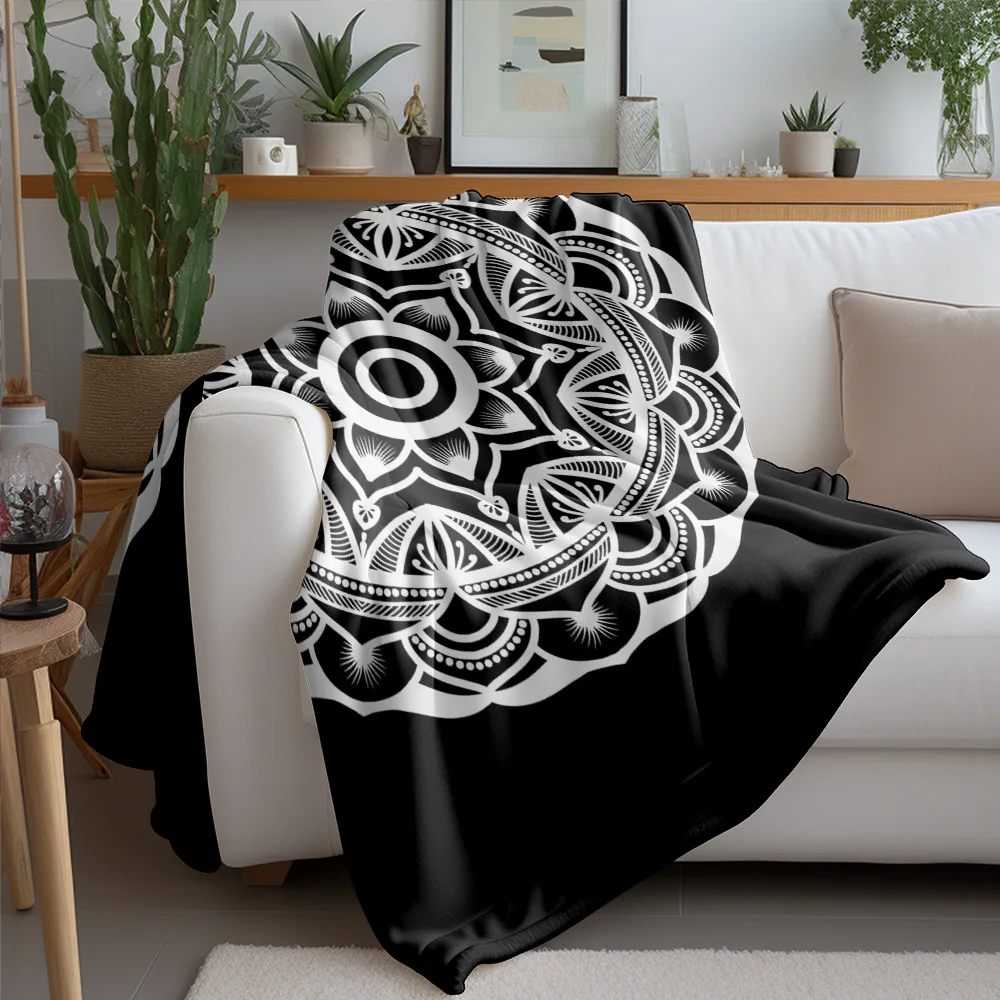 بوهو ماندالا بطانية مخدر هندسية طباعة رمي بطانية الهبي نسيج المفرش مهرجان هدية جدار ديكور