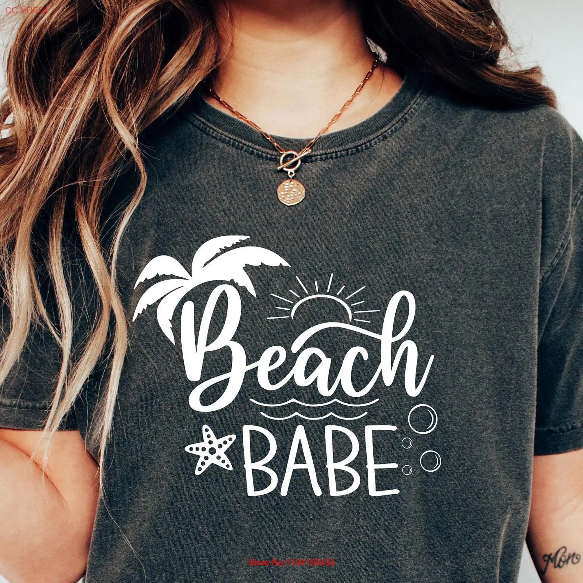 Comfort Colors Beach Babe T Shirt Summer Vacation Hawaii long or short sleeves