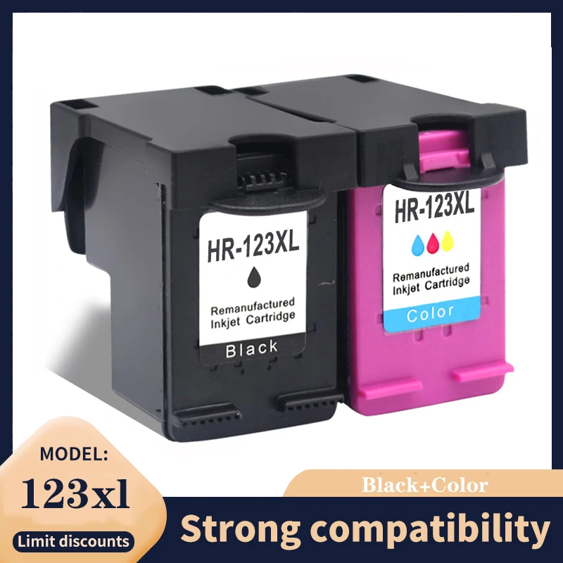 vilaxh 123XL Compatible Ink Cartridge For HP 123 XL for HP123 Deskjet 1110 2130 2132 2133 2134 3630 3632 3637 3638 Printer