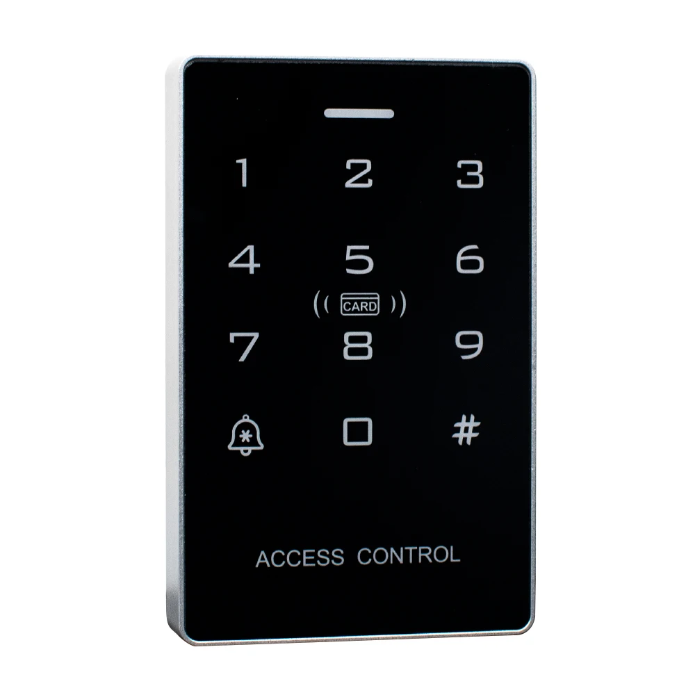 

12000 User Waterproof Backlight Touch 125Khz+13.56Mhz Access Control Keypad ID IC NFC Proximity Card Reader Password Unlock