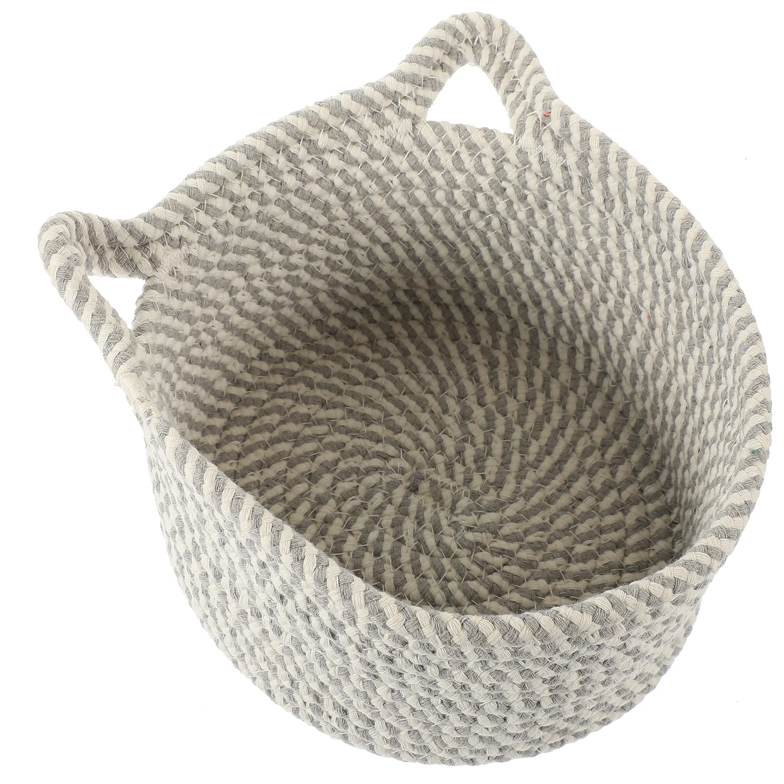 

1 Piece Cat Ear Storage Box Medium Gray Woven Cotton Rope Basket Makeup Snacks Keys Desktop ganizer Sundries Container Storage