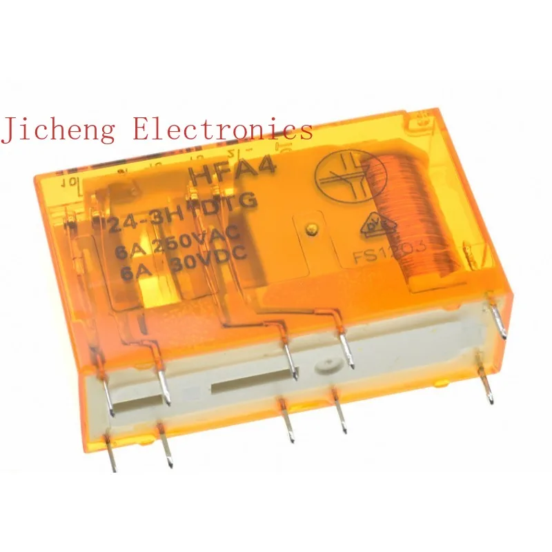 

10PCS Relay HFA4-24-3H1DTG 2H2DTG base A4-4Z-C2-D24 for P7SA-10