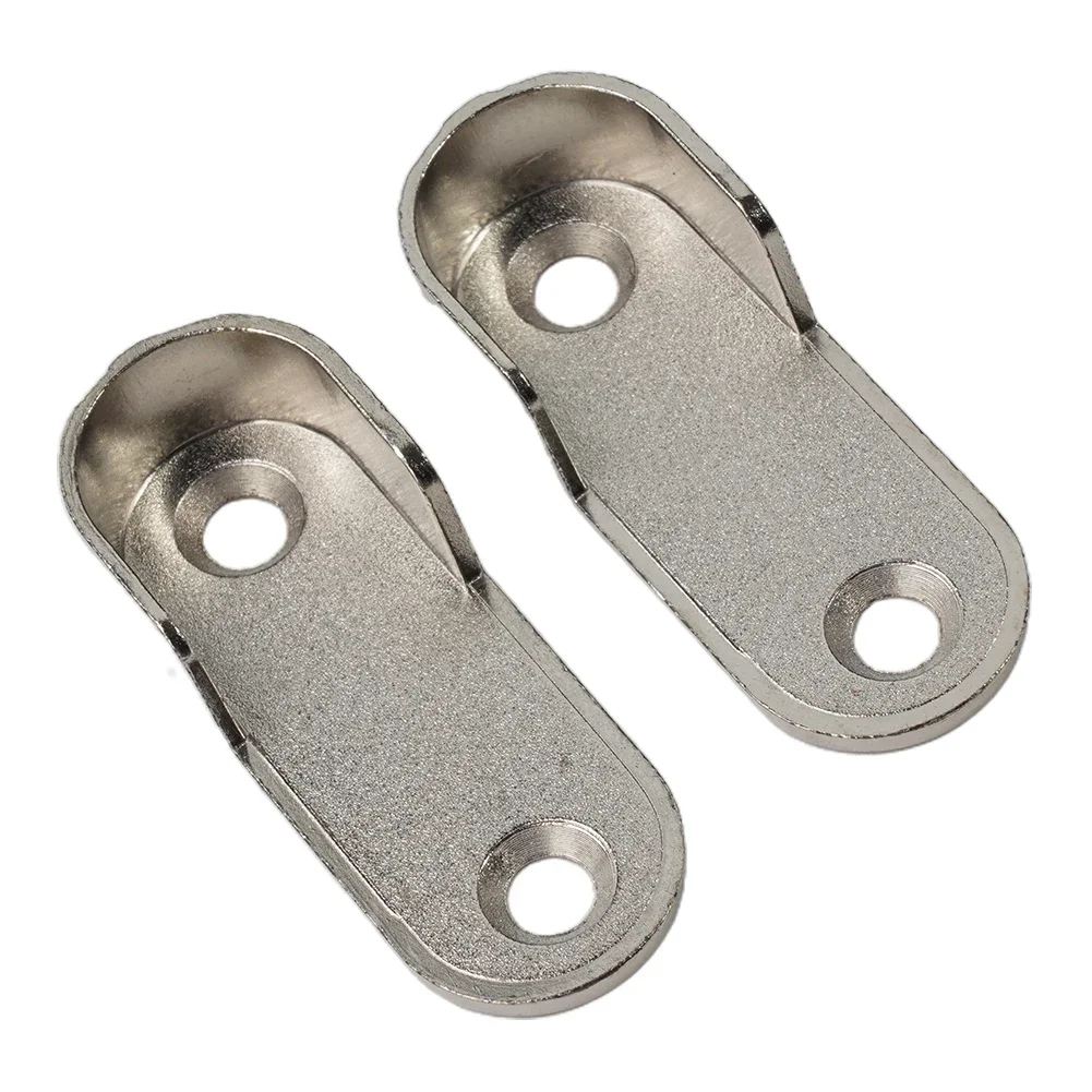 Brand New Closet Brackets Cloth Holder Practical Silver Closet Rod Clothes Tube Support Pole&Bracket Thickening Holder