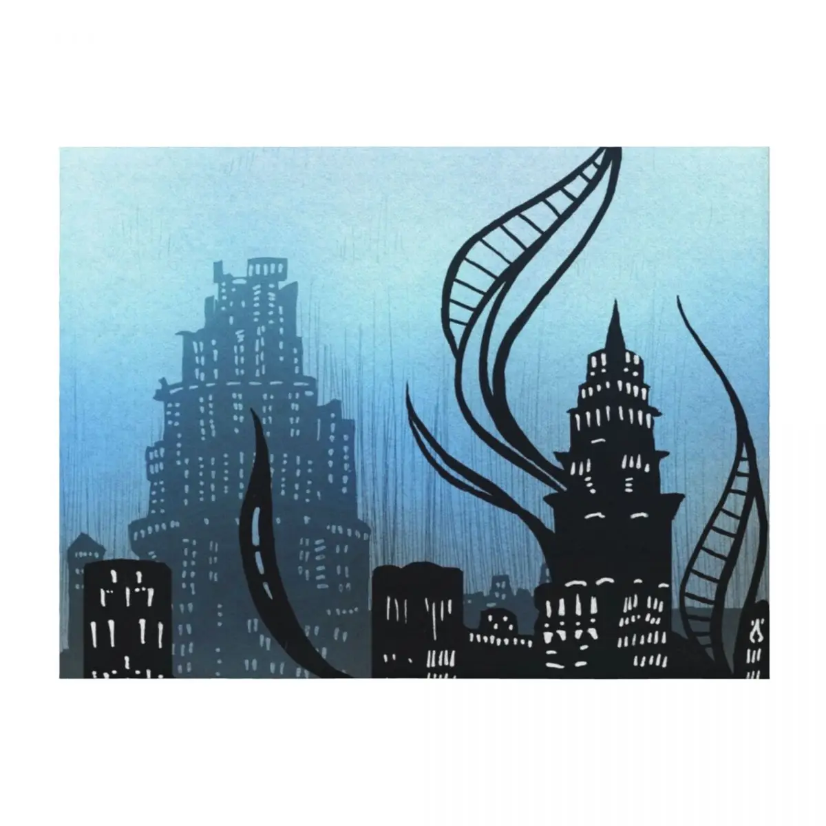 

Amaurot - Inktober Throw Blanket For Baby Moving Custom cosplay anime Blankets
