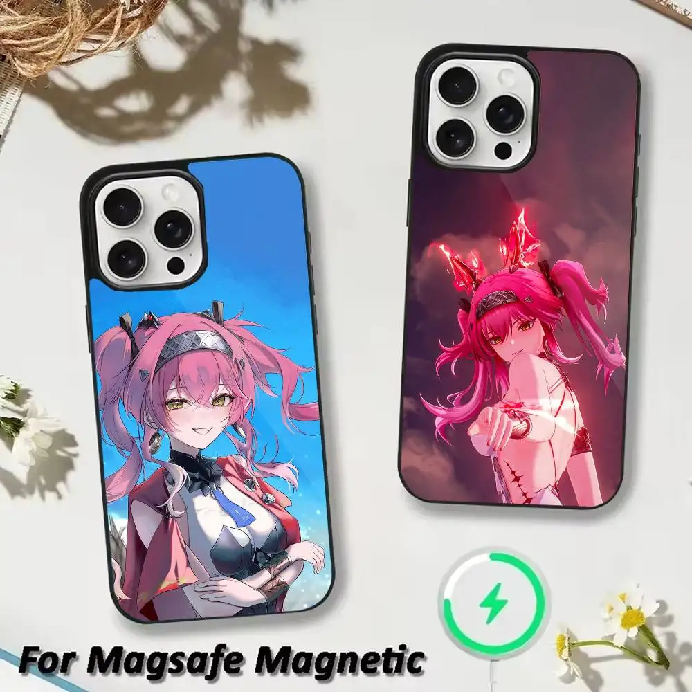 

W-wuthering waves L-Lupa Phone Case For iPhone 17,16,15,14,13,12,Plus,Pro,Max for Magsafe Magnetic Wireless Charging