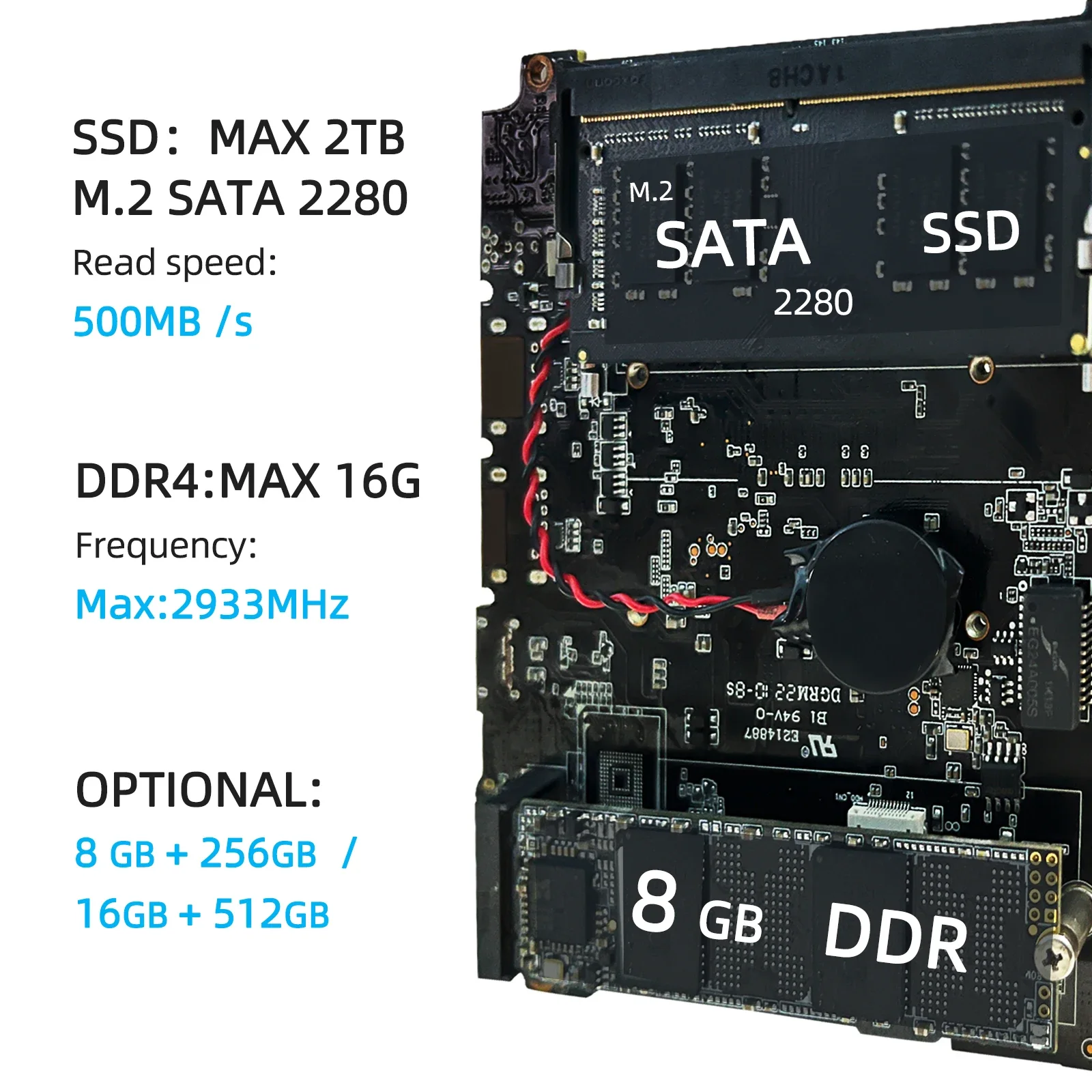 Mini komputer serwerowy do gier Mini PC Gamer Win11 N5095 Mini PC 16 GB