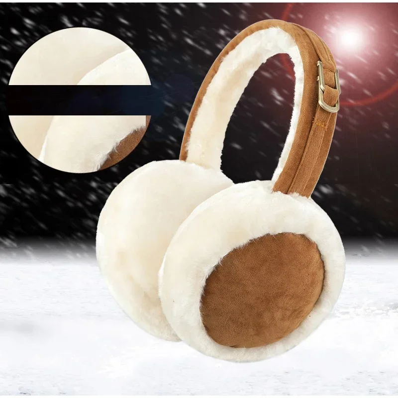 Plush Ear Muffs Warmer Foldable Ear Cover for Women Men Winter Warm Earflaps Outdoor Cold Protection Ear-Muffs Ear Cover Fashion